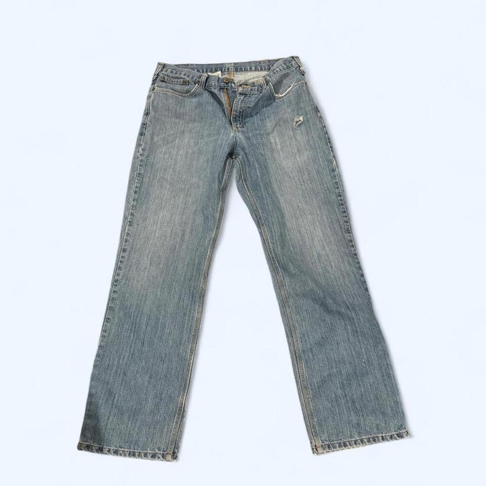 Men’s Carhartt Relaxed Fit Light Wash Jeans – 36x34